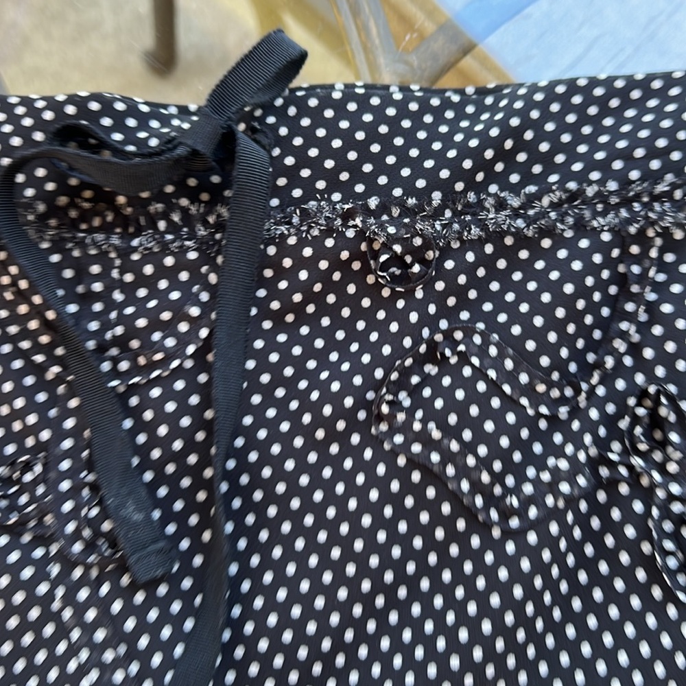 Max Studio women’s polka dot miniskirt blk&white fully lined medium - Picture 5 of 17